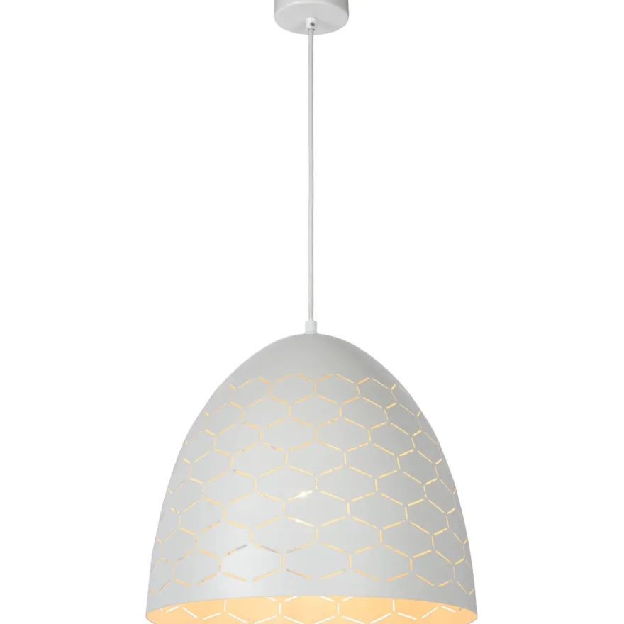 Riippuvalaisin Lucide Galla, Ø40 cm, valkoinen
