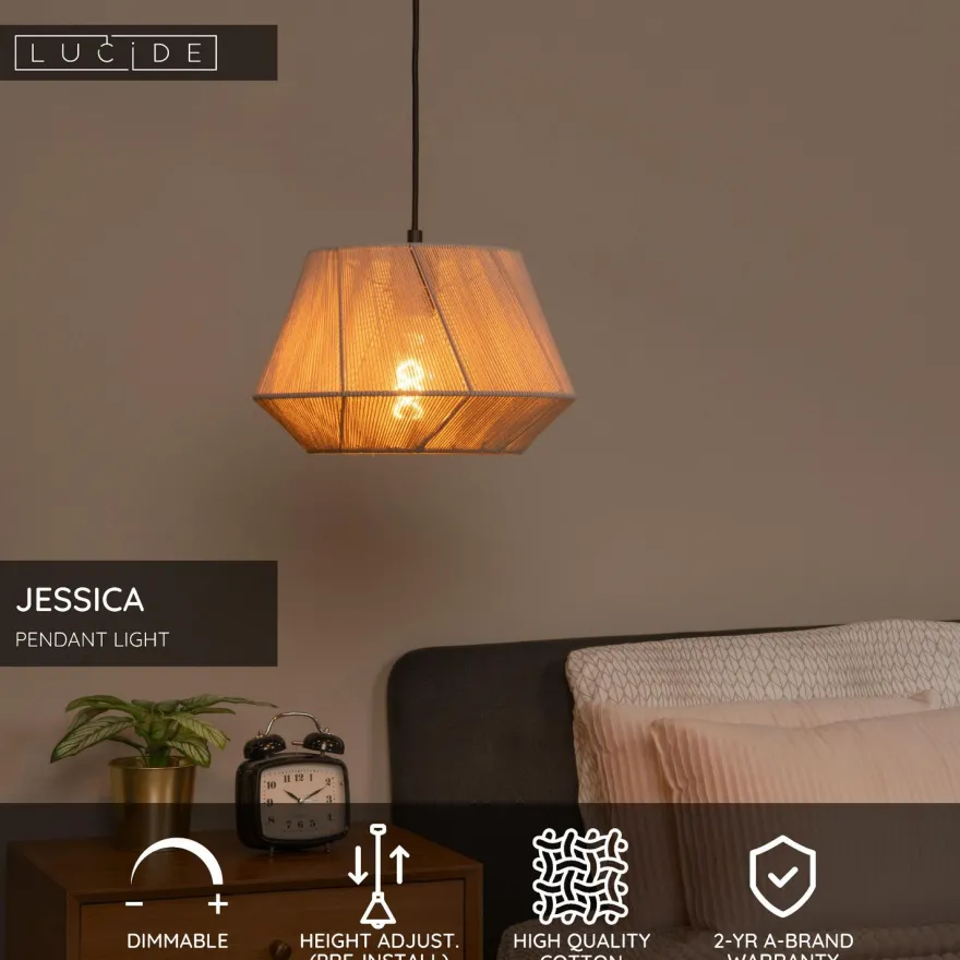 Riippuvalaisin Lucide Jessica, Ø30cm, IP20, eri värejä