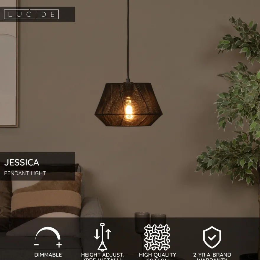 Riippuvalaisin Lucide Jessica, Ø30cm, IP20, eri värejä