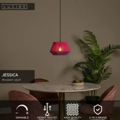 Riippuvalaisin Lucide Jessica, Ø30cm, IP20, eri värejä