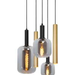 Riippuvalaisin Lucide Joanet, Ø65cm, IP20, messinki