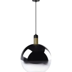 Riippuvalaisin Lucide Julius, Ø40 cm, savunharmaa