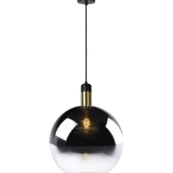 Riippuvalaisin Lucide Julius, Ø40 cm, savunharmaa