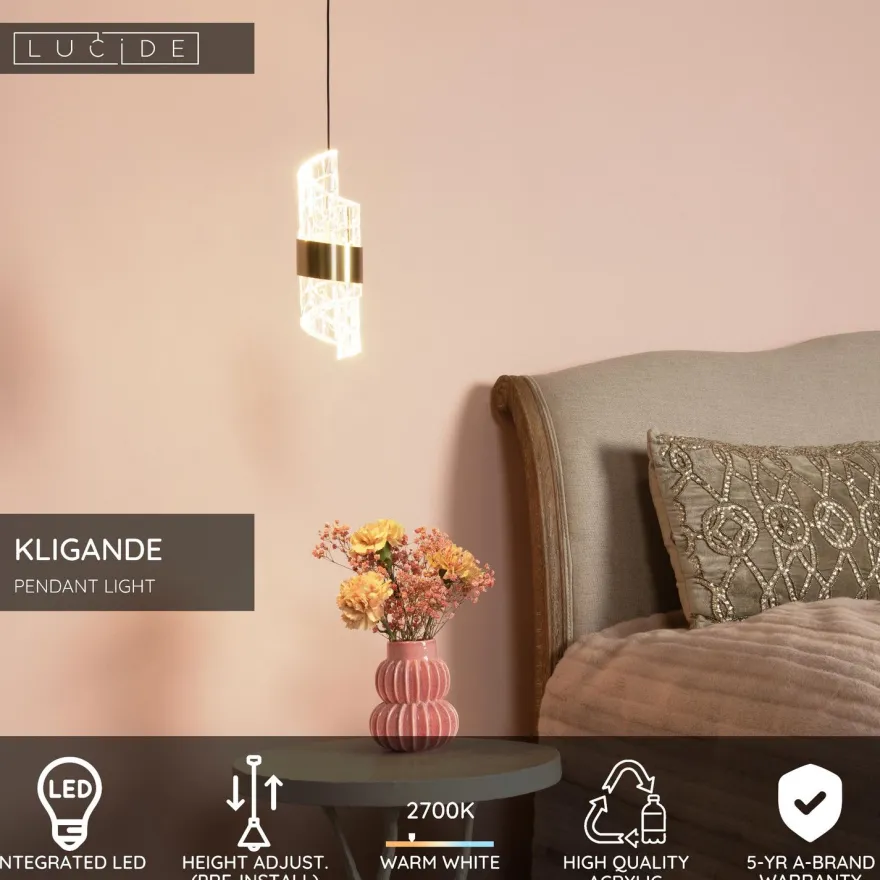 Riippuvalaisin Lucide Kligande, Ø13cm, IP20, 9W, eri värejä