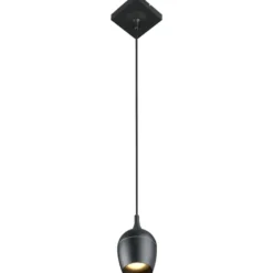 Riippuvalaisin Lucide Preston, Ø10cm, IP44, musta