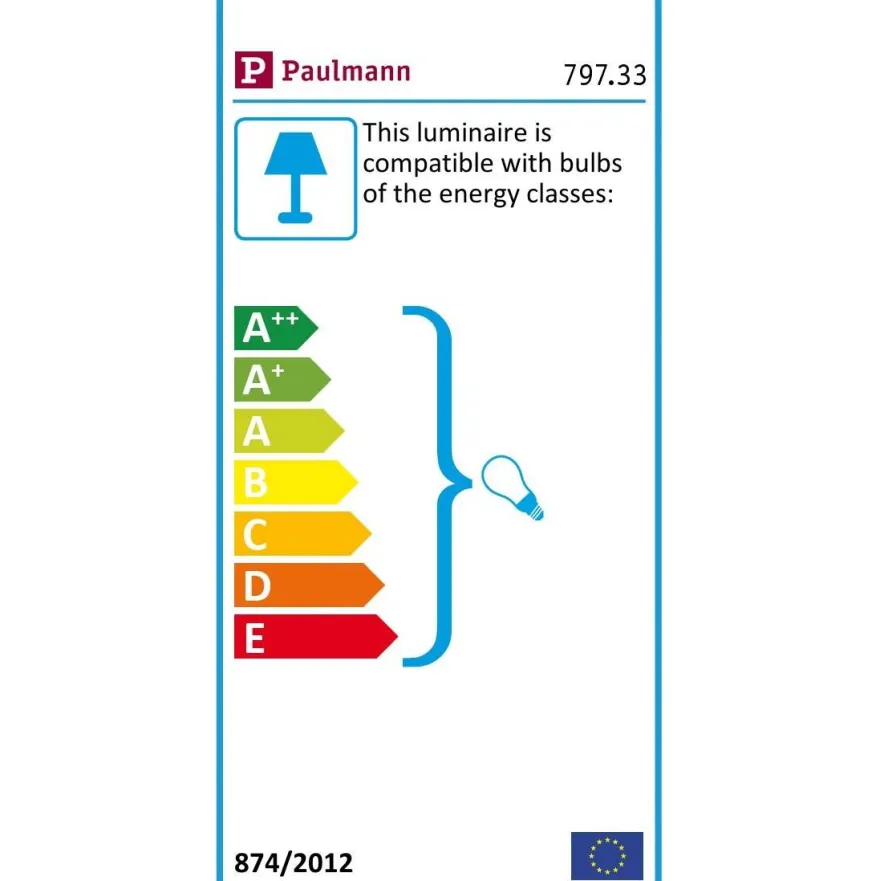 Riippuvalaisin Paulmann Neordic Menja, messinki