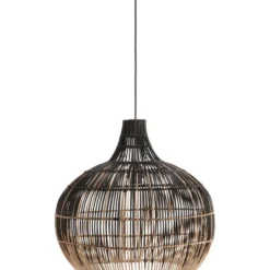 Riippuvalaisin PR Home Martha, Ø50cm, natur/musta