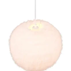 Riippuvalaisin Trio Furry, 35cm, E27, hiekanvalkoinen