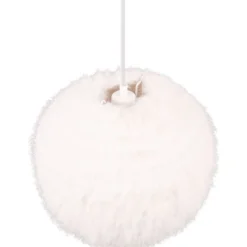 Riippuvalaisin Trio Furry, 35cm, E27, hiekanvalkoinen