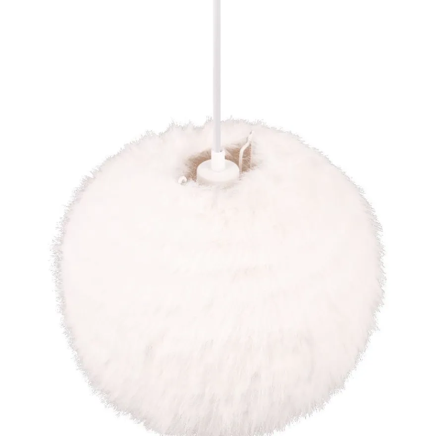 Riippuvalaisin Trio Furry, 35cm, E27, hiekanvalkoinen