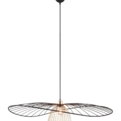 Riippuvalaisin Trio Lauris Ø100cm E27 mattamusta/kulta