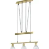 Riippuvalaisin Trio Levisto, 605x110x1600 mm, 3-osainen mattamessinki