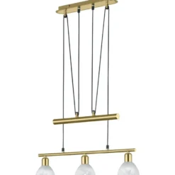 Riippuvalaisin Trio Levisto, 605x110x1600 mm, 3-osainen mattamessinki