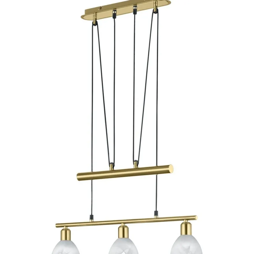 Riippuvalaisin Trio Levisto, 605x110x1600 mm, 3-osainen mattamessinki