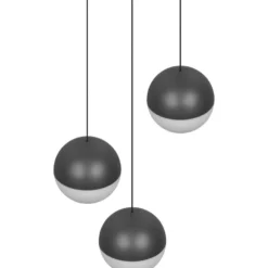 Riippuvalaisin Trio Senta LED 3-osainen pyöreä 3000K antrasiitti