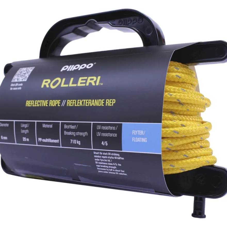 Rolleri Piippo heijastava PP-multifilamentti, 6mm x 20m