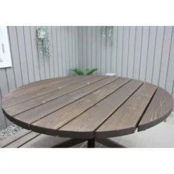 Ruokailuryhmä Baltic Garden, Ø112cm Scottsdale-pöytä + 4 Daisy-tuolia