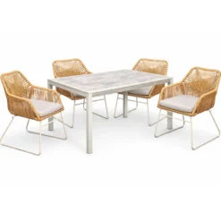 Ruokailuryhmä Baltic Garden Palermo pöytä, 200 cm, 4 kplSeville-nojatuolia