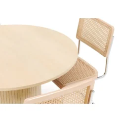 Ruokailuryhmä Kopparbo, 106cm pöytä, 4 Build tuolia, valkoinen (01683)