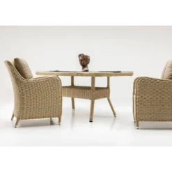 Ruokailuryhmä Linento Garden Cosmo, pöytä + 8 tuolia, beige