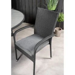 Ruokailuryhmä Venture Home, ø140cm Parma-pöytä + 4 Anna-tuolia