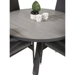 Ruokailuryhmä Venture Home, ø140cm Parma-pöytä + 4 Anna-tuolia