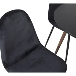 Ruokailuryhmä Venture Home, ⌀100cm Plaza-pöytä + 4 Polar Velvet -tuolia