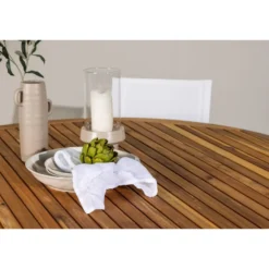 Ruokailuryhmä Venture Home, ø150cm Tucumán-pöytä + 6 Alina-tuolia