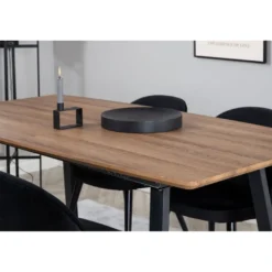 Ruokailuryhmä Venture Home, jatkettava Inca-pöytä + 4 Velvet-tuolia, sametti