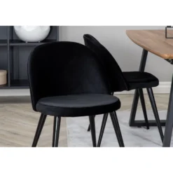 Ruokailuryhmä Venture Home, jatkettava Inca-pöytä + 4 Velvet-tuolia, sametti