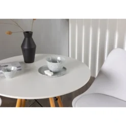 Ruokailuryhmä Venture Home, pyöreä Danburi-pöytä + 2 Zeno-tuolia