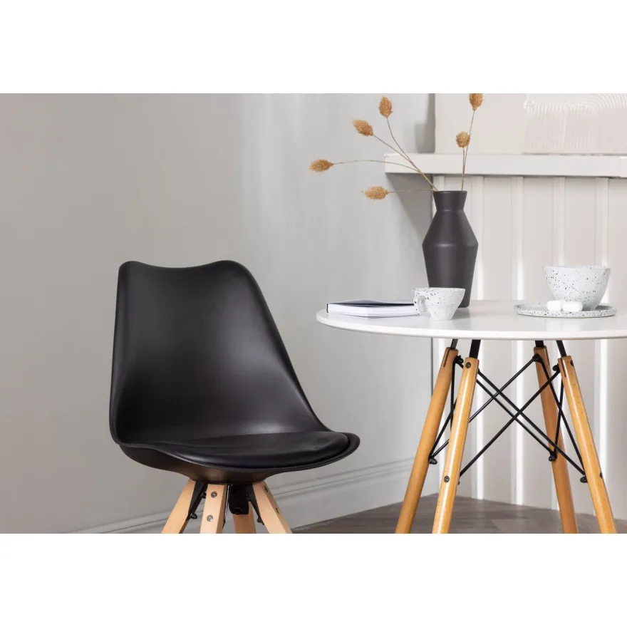 Ruokailuryhmä Venture Home, pyöreä Danburi-pöytä + 2 Zeno-tuolia