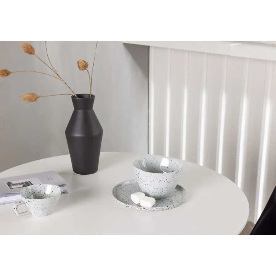 Ruokailuryhmä Venture Home, pyöreä Danburi-pöytä + 2 Zeno-tuolia
