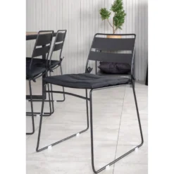 Ruokailuryhmä Venture Home, 200x100cm Khung-pöytä + 6 Lina-tuolia