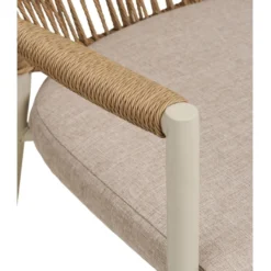 Ruokapöydän tuoli terassille House Nordic Abela, pehmusteella, ruskea/beige