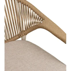 Ruokapöydän tuoli terassille House Nordic Abela, pehmusteella, ruskea/beige