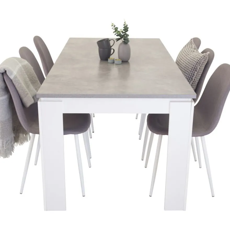 Ruokapöydän tuoli Venture Home Polar, keskiharmaa/valkoinen