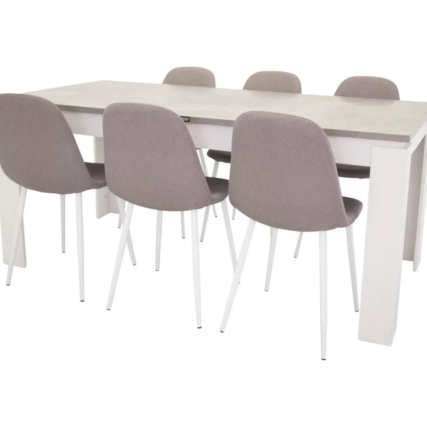 Ruokapöydän tuoli Venture Home Polar, keskiharmaa/valkoinen