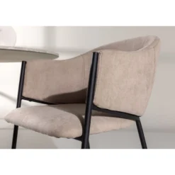 Ruokapöydän tuoli Venture Home Evelina, beige/musta