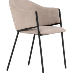 Ruokapöydän tuoli Venture Home Evelina, beige/musta
