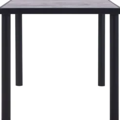Ruokapöytä musta ja betoninharmaa 160x80x75 cm mdf
