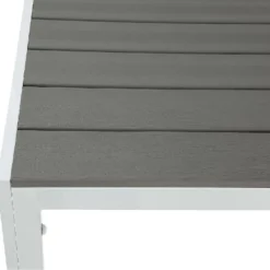 Ruokapöytä Tunis 205cm, 6-istuttava, harmaa/valkoinen