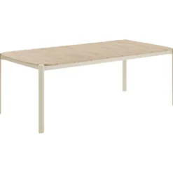 Ruokapöytä ulos House Nordic Abela, 100x200x74cm, beige/ruskea