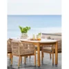 Ruokapöytä ulos House Nordic Terracina, 95x210x76cm, akaasia/terrazzo