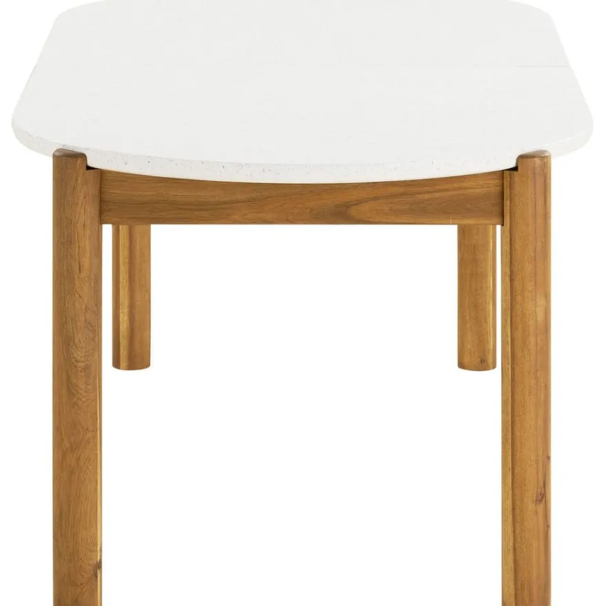 Ruokapöytä ulos House Nordic Terracina, 95x210x76cm, akaasia/terrazzo