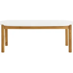 Ruokapöytä ulos House Nordic Terracina, 95x210x76cm, akaasia/terrazzo