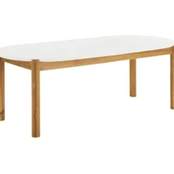 Ruokapöytä ulos House Nordic Terracina, 95x210x76cm, akaasia/terrazzo