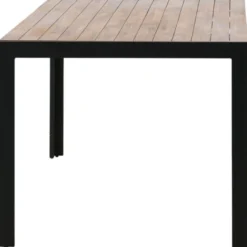 Ruokapöytä Venture Home Bois 205x90cm musta/akaasia
