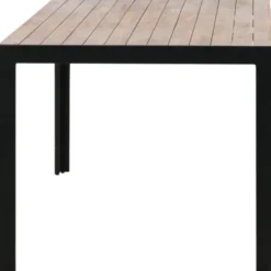 Ruokapöytä Venture Home Bois 205x90cm musta/akaasia