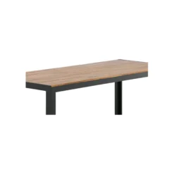 Ruokapöytä Venture Home Bois 205x90cm musta/akaasia